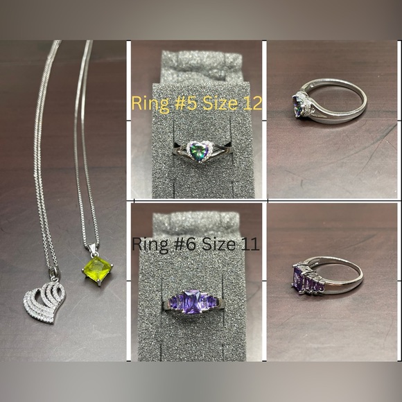 Assortment of rings, necklaces & earrings. All jewelry is brand new, never worn! - Picture 4 of 6